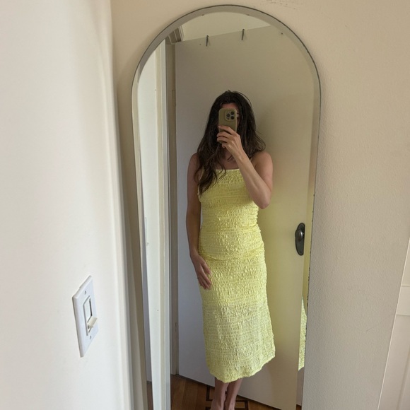 Rue Stiic Isabelle Cami Smock Dress - Lemon Meringue - Picture 4 of 8